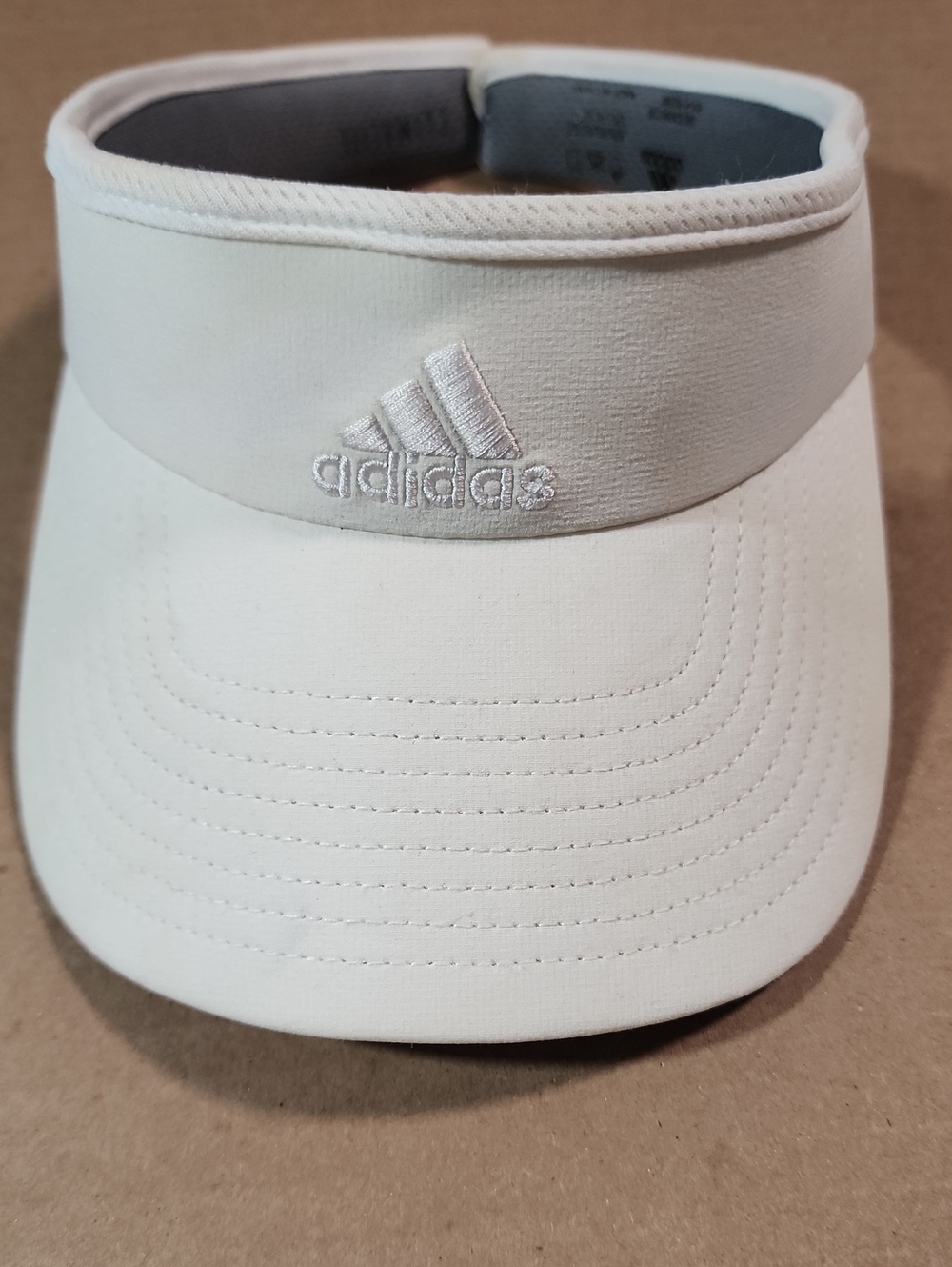 adidas White Headband Sun Visor